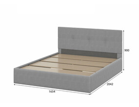 Кровать №4 160х200 серая